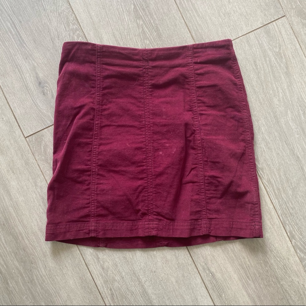 Free People Modern Femme Cord Skirt
